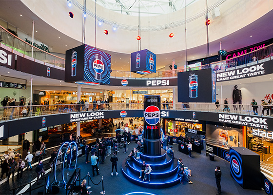 Ocean's Pepsi campaign at mall